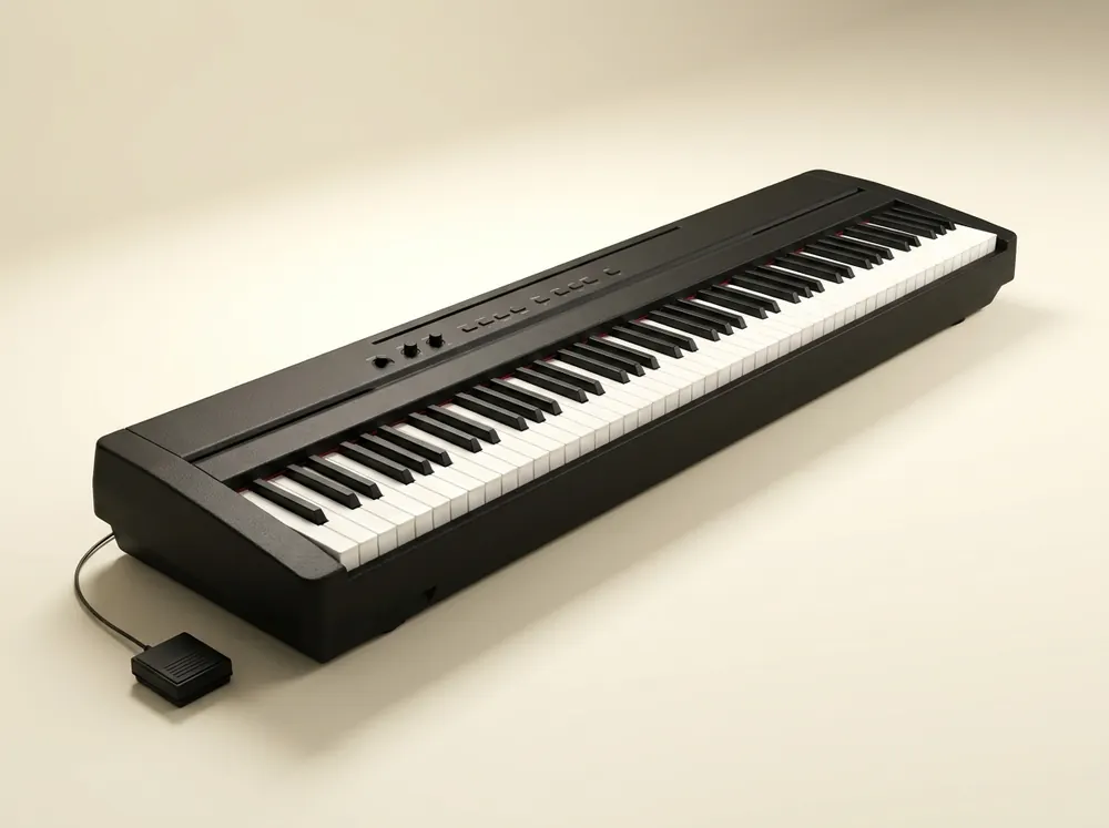 Piano digital portátil genérico, sin marca
